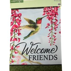 The Spring Shop Welcome Friends Garden Flag - Multicolor